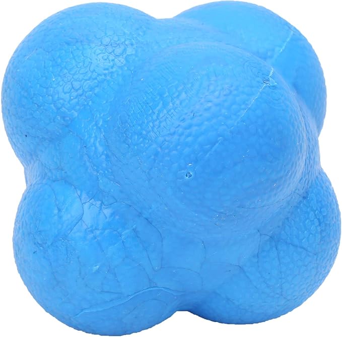 Drfeify 3Pcs Bounce Reaction Balls Ball Set for Training & Coordination HexShaped with TPR Material for Multisport Athletes