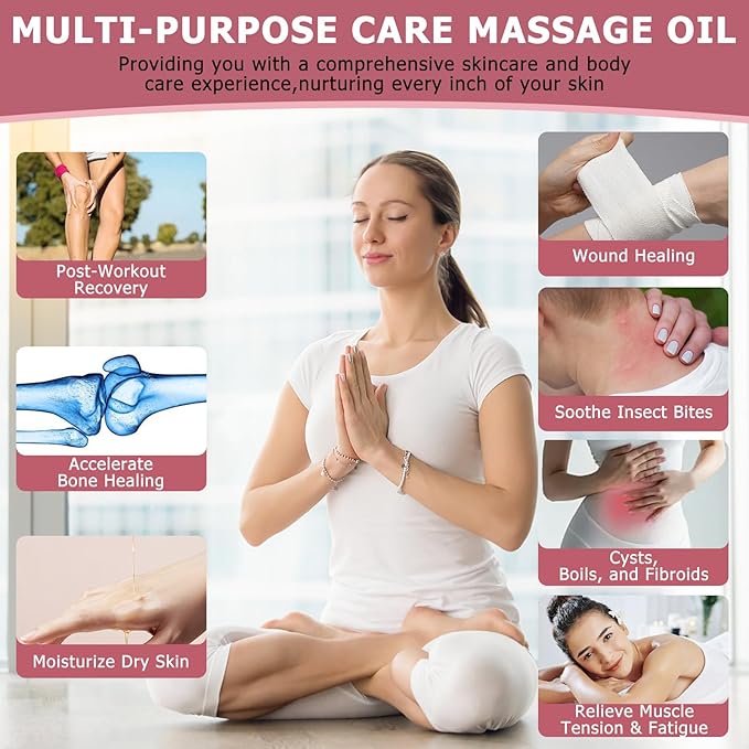 Poke Root Castor Oil Organic - 3.4 Fl Oz - Lymphatic Support Massage Liquid, Supports Boils, Fibroids, Cysts, Swollen Lymph Nodes, Breast & Joint Health, Natural Deep Tissue Relief Drops