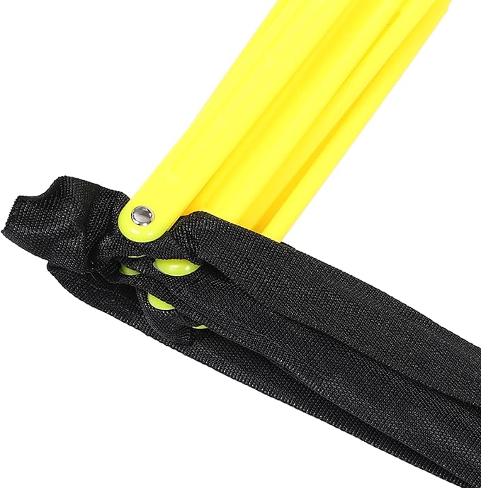 Housoutil Agility Ladder Football Training Ladder with 9-Square Grid Foldable Soft Rungs Soccer Agility Footwork Drills Sports Conditioning