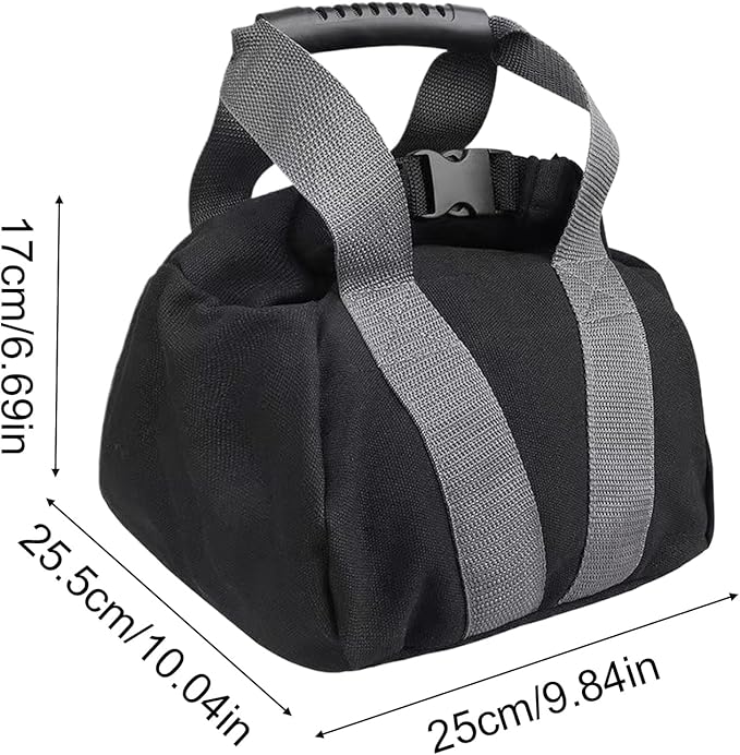 Kettlebell Sandbag - 25.5x25x17cm Training Kettlebell, 0-35 Lbs Adjustable Weight Exercise Sandbag With Handle | Workout Sandbagss For Fitness Strength Weightlifting Yoga Home Gym
