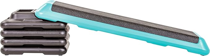 The Step Freestyle Grey Aerobic Platform, Health Club Size Steppers for Exercise