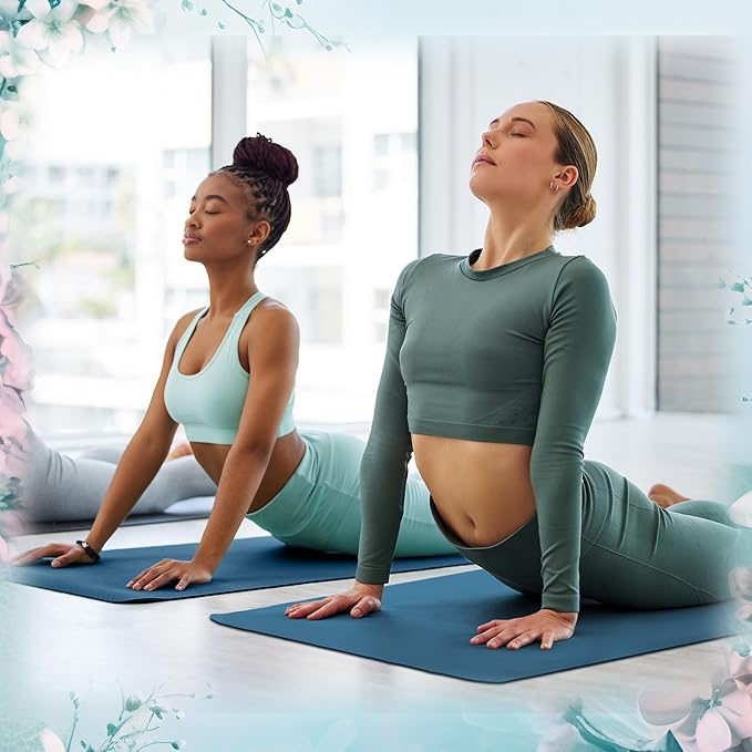 Timgle 12 Pack Yoga Mat Bulk, 4mm Thick Extra Long Sports Mat Anti Slip Tear Resistant Yoga Exercise Set for Fitness Stretching Home Workout Gym and Studio