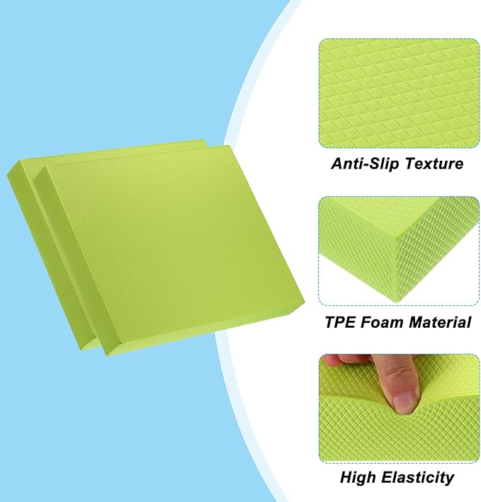PATIKIL Balance Pad, Non-Slip TPE Foam Pad Cushion Exercise Yoga Mat Knee Pad for Fitness Stability Core Training Stretching