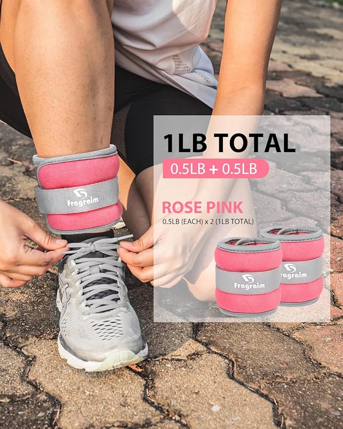 Ankle Weights, 1/2/3/4/6/8/10 LBS 1 Pair Wrist Leg Arm Weights for Women, Kids and Men, Comfortable and Soft, Perfect for Dancing, Running, Walking, Fitness, Workout, Physical Therapy