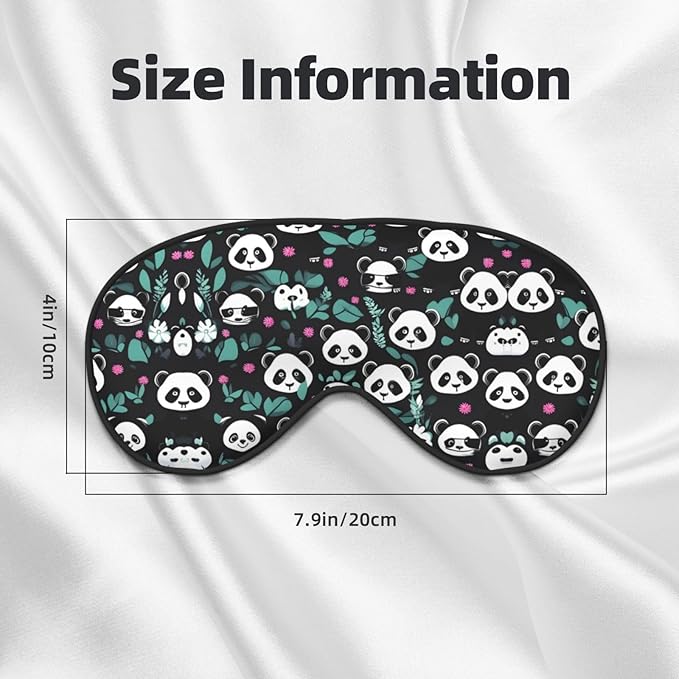 Panda Cute face Head-Mounted Double-Sided Light-Blocking Sleeping Eye mask to Protect Eyes and Relieve Eye Fatigue