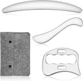 3 in 1 Guasha Massage Tool, Grade Stainless Steel Scraping Tool for Soft Tissue Upgrade Physical Therapy Stuff, Used for Back, Legs, Arms, Neck, Shoulder, Gua Sha Tools (Square+S-Shape+D-Shape)