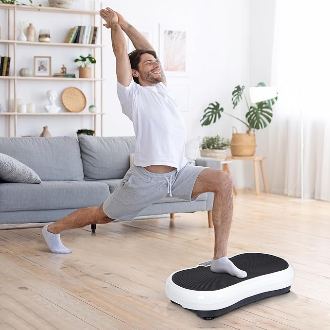 ZENY Vibration Plate Exercise Machine, Whole Body Workout Vibration Fitness Platform for Weight Loss, Toning Wellness, Home Gym Equipment