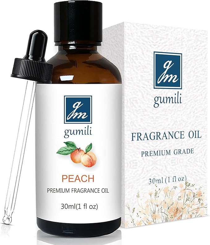 Peach Fragrance Oil, Perfume Oil, Home Scent Oils for Soaps, Candle Making, Dryer Balls, Diffusers, Laundry, Slime -1 oz /30ml