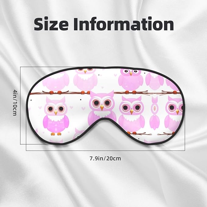 Cute owl Head-Mounted Double-Sided Light-Blocking Sleeping Eye mask to Protect Eyes and Relieve Eye Fatigue