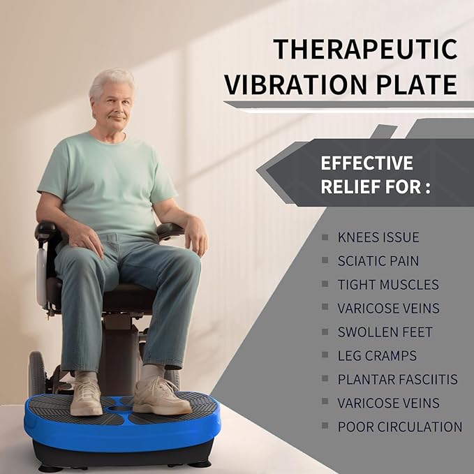 Fitness Vibration Plate Exercise Equipment Whole Body Shape Exercise Machine Vibration Platform Fit Massage Workout Trainer,Max User Weight 330lbs