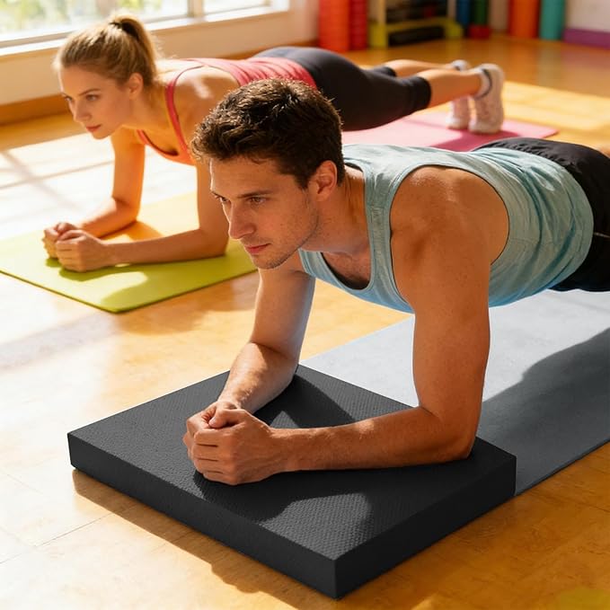 Stability Pad,20x16 Inch Non Slip Soft Thick - Balance Foam Pad Exercise Equipment - for Women Men Home Gym Floor Yoga Workout Physical Training Stretching