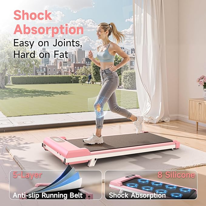 Incline Walking Pad with Handle Bars, 3.5HP Foldable Portable Treadmills for Home Office, Low Noise <40dB Under Desk Treadmill with 330LB Capacity, Wide Running Belt with Remote Control & LED Display