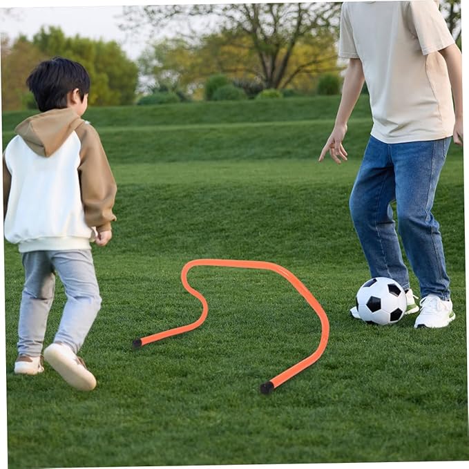 Homoyoyo Agility Hurdles 3pcs 15cm Plastic Speed Hurdles Soccer Training Equipment for Youth Sports and Football Practice