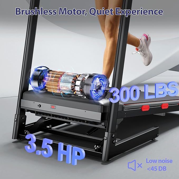 Walking Pad Treadmill with Handle Bar & Incline, Advzon Portable Under Desk Treadmill for Home, 2 in 1 Walking Running Machine with 300+ lbs Capacity and LED Display
