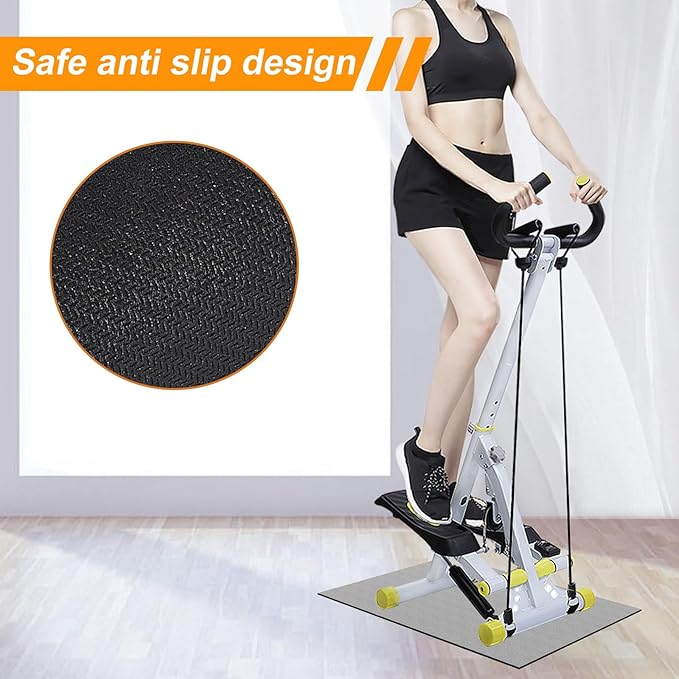Mini Stair Stepper Mats, Non-Slip Mat Suitable for Under Desk Elliptical Peddler Mini Cycles Elliptical Exercise Bikes and Under Desk Elliptical for Seniors Home Sports Mat