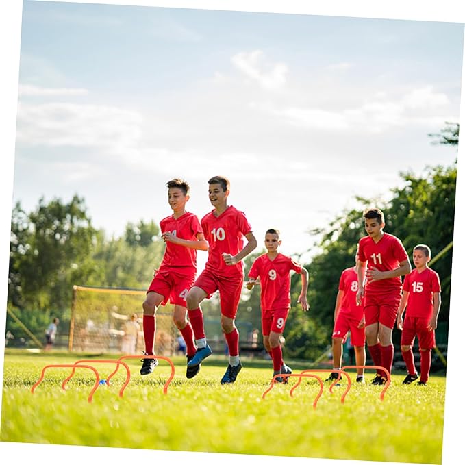 UPKOCH 5pcs Football Agility Hurdles for Training High Flexible Racks Stable and Sturdy Soccer Practice Equipment for Speed and Jumping Drills for Boys and Girls and Athletes