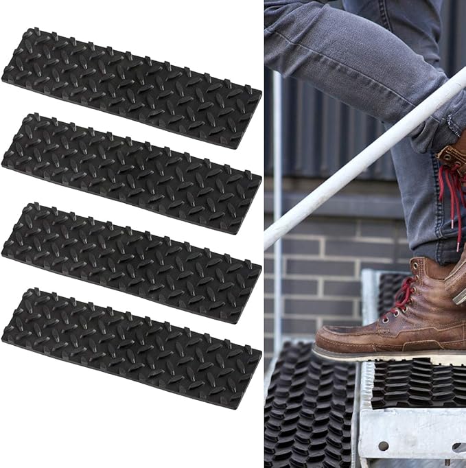 4" X 17-1/2" Self-Adhesive Non-Slip Rubber Safety Step