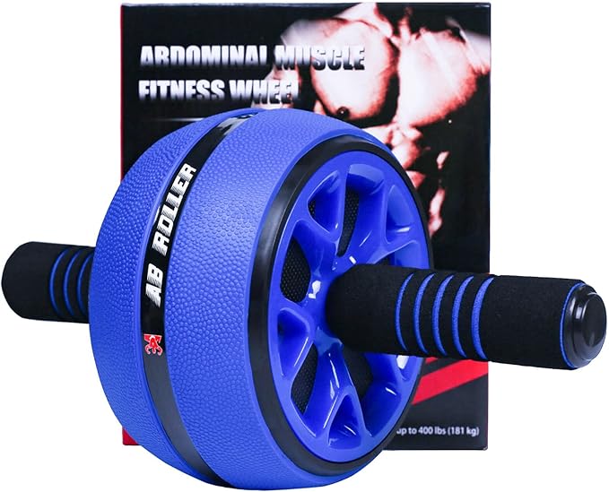 AB Wheel Roller, Exercise Abdominal Fitness Wheel, Work-out Strength-Training Roller, 12"W