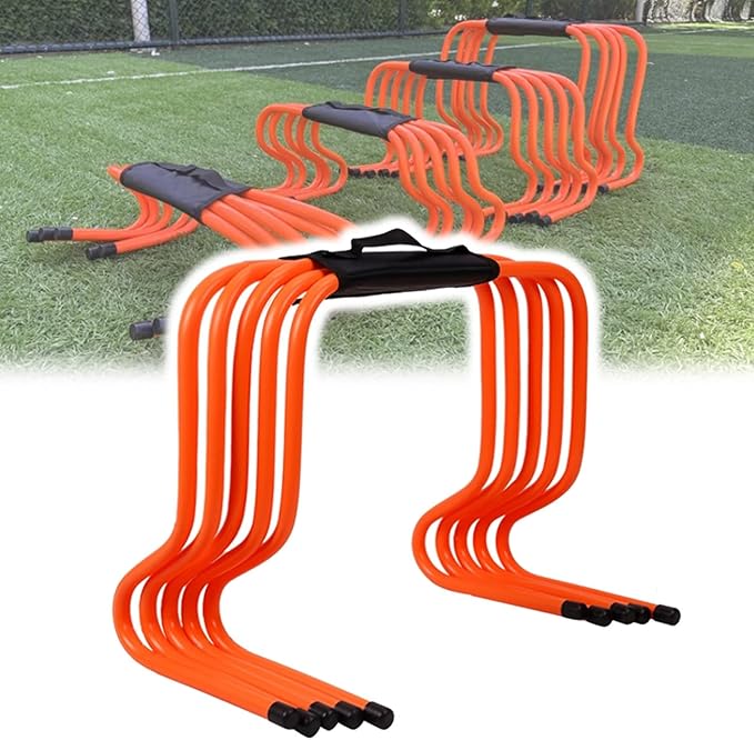 Speed Hurdles for Agility Training, Football Training Equipment, Indoor and Outdoor Use, All Purpose Practice Equipment for Soccer Basketball Tennis(40cm/15.8in)