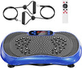 Vibration Plate Exercise Machine, Lymphatic Drainage Machine for Weight Loss, 100-Speed Platform with Remote & Bands, Quiet Full Body Vibrating Plate 500 Lbs Capacity Fitness Platform