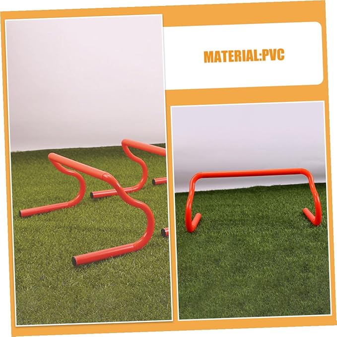 3pcs Detachable PVC Athletic Hurdles for Speed Agility Training Portable Soccer Basketball Football Hurdle Drills Quick Setup Plyometric Equipment