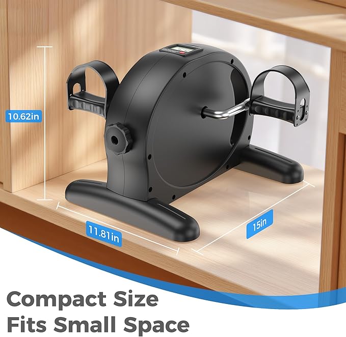 Padel Exerciser Mini Exercise Bike for Leg and Arm Cycling, Warm Up Exercise
