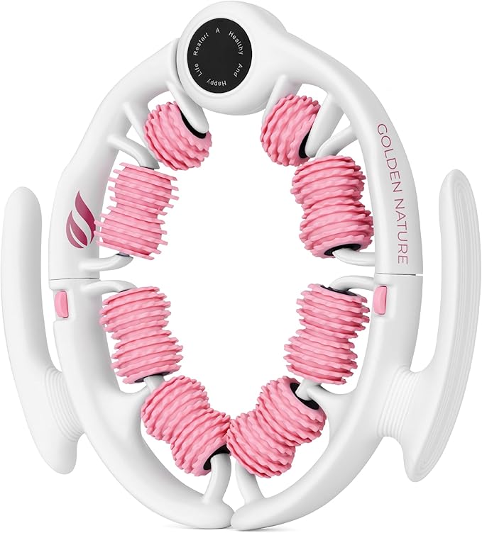 Cellulite Massage Roller - Anticellulite Massager for Thighs, Neck & Body - Fascia Massage Tool with Detachable Rollers - Handheld Lymphatic Drainage Tool for Deep Tissue Exercise