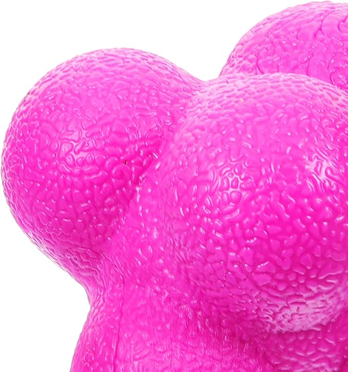 PRETYZOOM Hexagonal Reaction Ball 7cm Purple Agility Training Ball for Indoor Speed and Goalkeeper Reaction Exercises