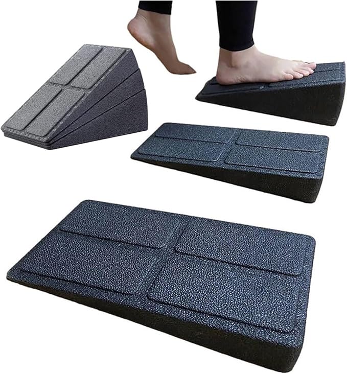 Yoga Wedge Stretch Slant Boards Adjustable Tilt Slanting Board Squat Wedge Block Improve Lower Leg Strength(1 Set)