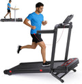 Foldable Walking Pad with 0-15% Auto Incline and Handle Bar, Under Desk Treadmill with 300LBS Weight Capacity, 3.0HP Quiet Treadmills for Home with Speaker, APP & Remote Control