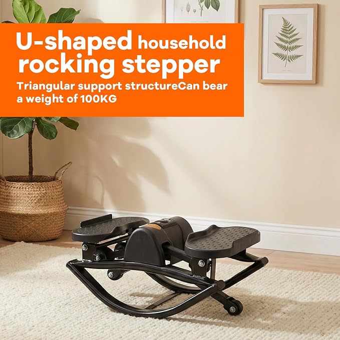 Rock Stepper,Portable Rocking Stepper Machine, Home Fitness Equipment,Built-in Counter,Protects Knees and Joints, Weight Capacity: 330 lbsLightweight and Compact, Apartments
