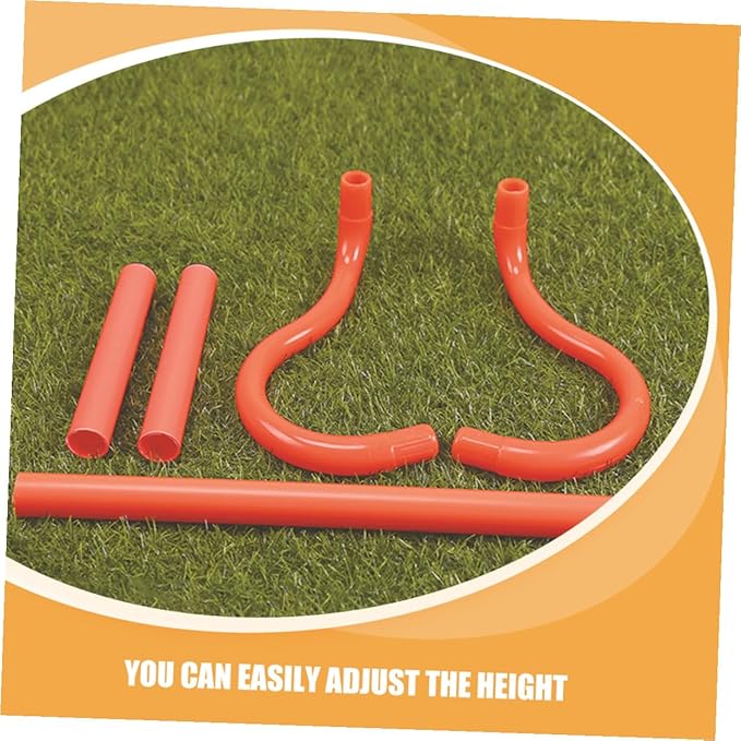 3pcs Detachable Agility Speed Training Hurdles PVC Portable Sports Equipment for Soccer Basketball Football Drills and Athlete Fitness