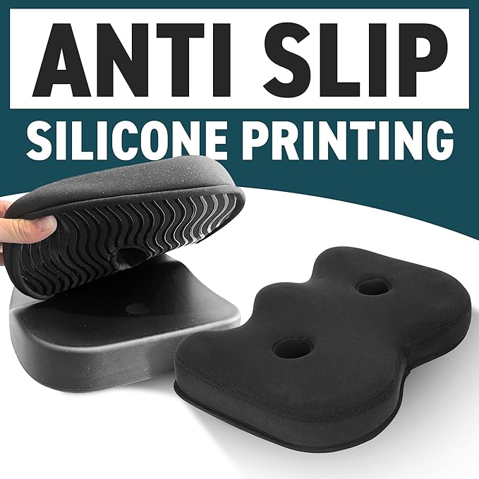 Rowing Machine Seat Cushion Compatible with Concept 2 Rower - Seat Pad for Comfort & Support - Also Fits Hydrow, Peloton & More - Rowing Accessories