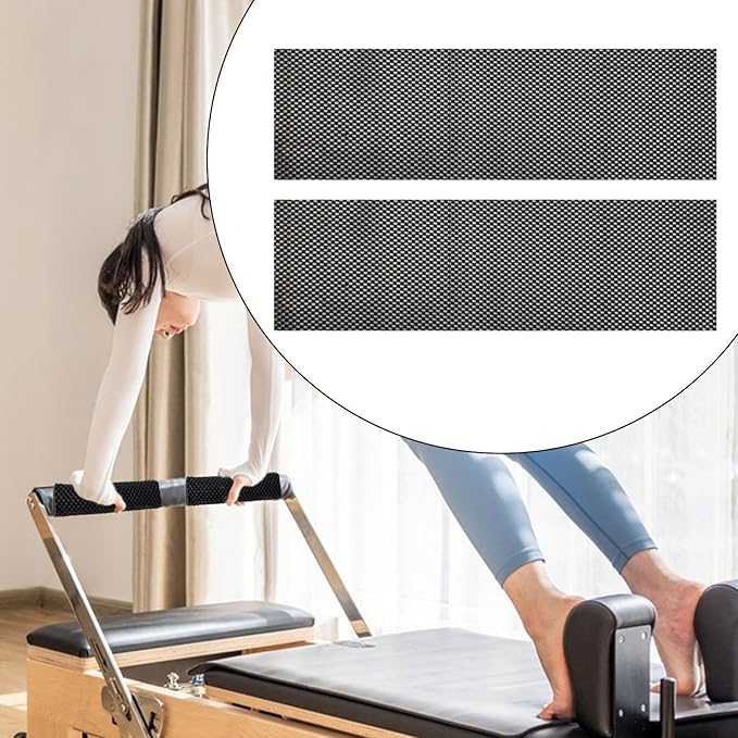 1 Pair Pilates Non Slip Mat Anti Skid for Sweaty Hands Gripper Pad for Women Men for Power Yoga Exercise Home Gym, 60cmx20cm