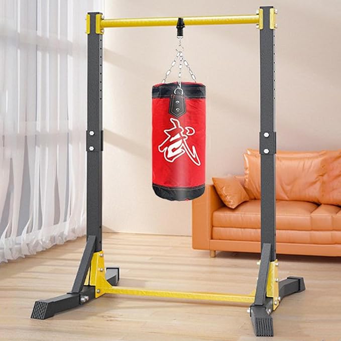 Pull Up Station, Power Tower, Strength Training Dip Stands Portable Pull-up Bar Station, Free Standing Pull Up Bar for Home Gym, Pull Up Tower Station 410LBS with 11 Gears Adjustment
