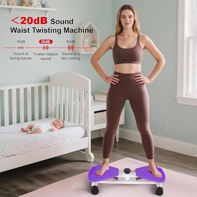 Waist Twisting Machine Exercise, Ab Twisting Board for Exercise, Adjustable Waist Twisting Board Exercise Machine with 300 lbs Weight Capacity