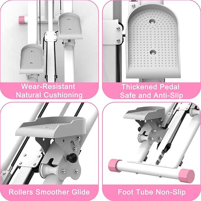 Stair Stepper for Home, 265lbs Vertical Climber Machine for Full-Body Exercise, Resistance Home-Upgrade Climber Fitness Equipment with Stable Frame Adjustable Handlebar for Women Men