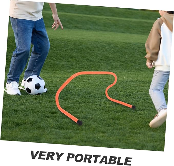 DECHOUS 4Pcs Agility Speed Hurdles with Stable Base Plastic Sports Training Equipment for Football Soccer Outdoor Running Field Coordination and Quickness Practice