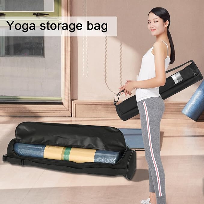 Yoga Mat Bag for Women & Men,Travel Yoga Gym Bag for 1/4" 1/3" Thick Exercise Yoga Mat,Fitness mat bag,sprot mat pouch