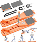 Pilates Board, 12 in 1 Mini Plilates Reformer Set, Multifuncional Portable Pilates Reformers Board for Home Workout, Free Combination 100+ Exercise Mode