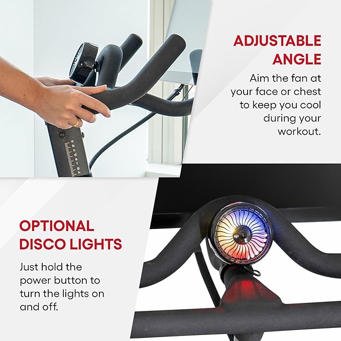 TrubliFit Fan for Peloton Bike & Peloton Treadmill - Accessories for Peloton - Fits Original Bike, Bike+ or Tread - No Batteries or Charging Required
