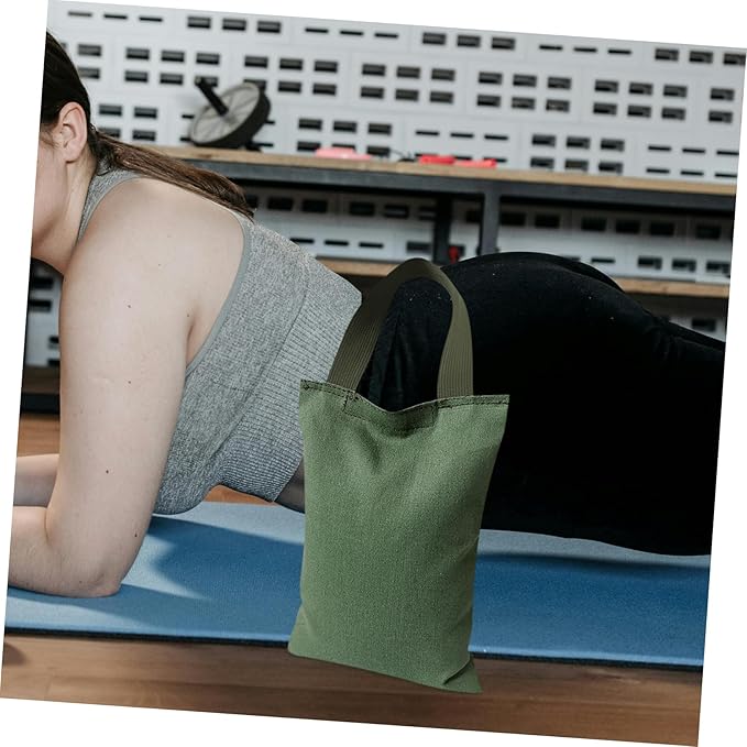 GANAZONO 2kg Canvas Sandbag with Handle Weight Bag for Yoga Dance Fitness Training Empty Sandbag for Versatile Workouts Easy to Transport