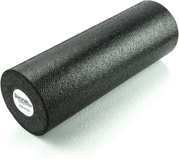 AGM Group AeroMat Elite High Density Foam Roller (Black) Black/Extra Firm 6" x 11"