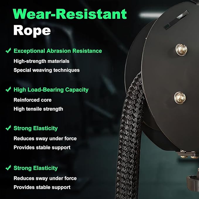 Endless Rope Trainer Machine for Home Gym - Professional Grade, 100K Tested Durability, 20kg Max Resistance. Achieve A Superior HIIT and Strength Training Session