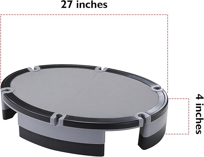 Ultimate Fitness Companion 4-in-1 Gym Step Platform Portable Anti-Slip Adjustable Fitness Board for Endurance Strength & Core Workouts (27 Inch)