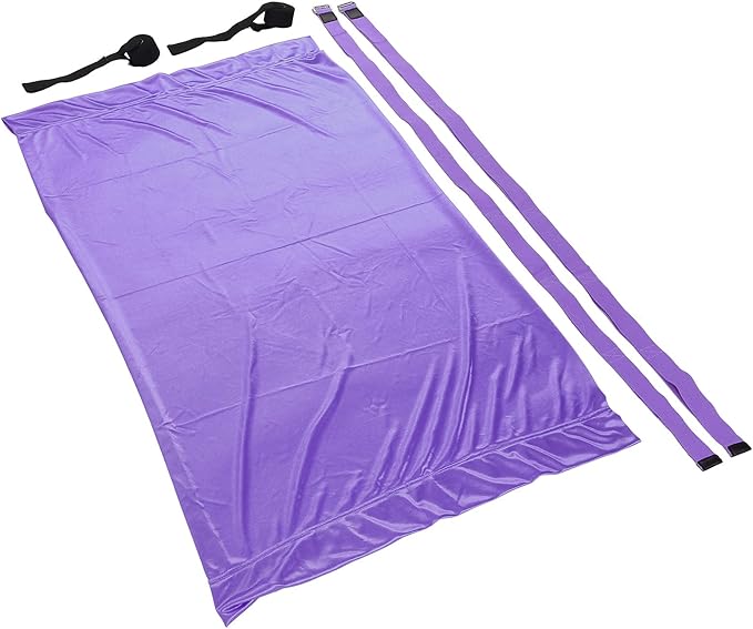Premium Aerial Hammock Yoga Swing Kit Yoga Hammock Handstand Split Leg Stretchable Training Portable Elastic Aerial Hammock for Home Sky Blue(Purple)