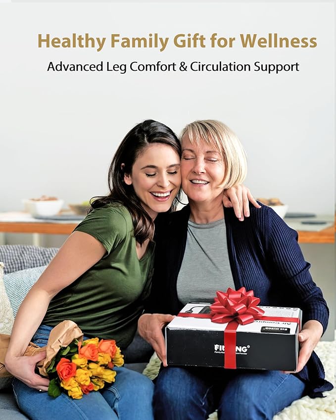 FIT KING Air Compression Leg Massager, Pneumatic Compression Boots for Circulation & Pain Relief, Swelling, Edema, RLS - Foot and Calf Massager Gift for Mom Wife
