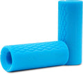ProsourceFit Thick Grips for Dumbbell and Barbell, 1.9-in Axle Bar Adapter for Weightlifting and Strength Training (Blue)