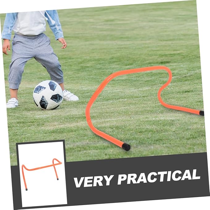 DECHOUS 4Pcs Agility Speed Hurdles with Stable Base Plastic Sports Training Equipment for Football Soccer Outdoor Running Field Coordination and Quickness Practice