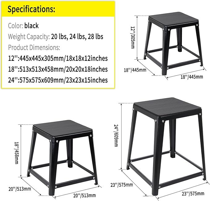 Plyometric Boxes for Jumping